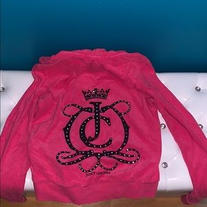 Juicy couture pink zip up hoodie